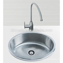 Stainless Steel SUS 304 Round single wash basin,bar sink, kitchen sink